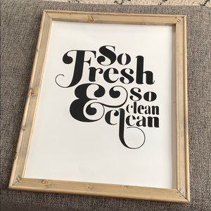 Reverse canvas decor